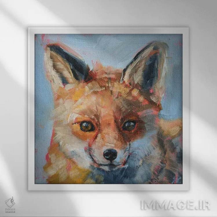 تابلو تفریح اثر ایرینا خورت - نمای قابدار سفید