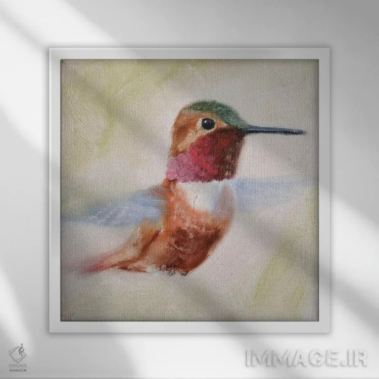 تابلو پرواز اثر ایرینا خورت - نمای قابدار سفید