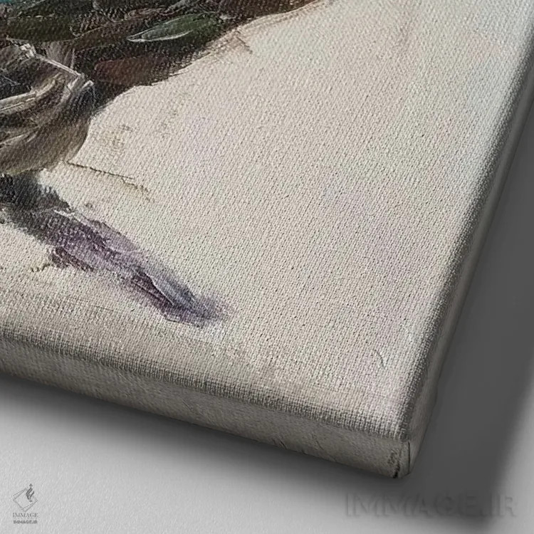 تابلو خوشقیافه اثر ایرینا خورت - نمای نزدیک بافت بوم