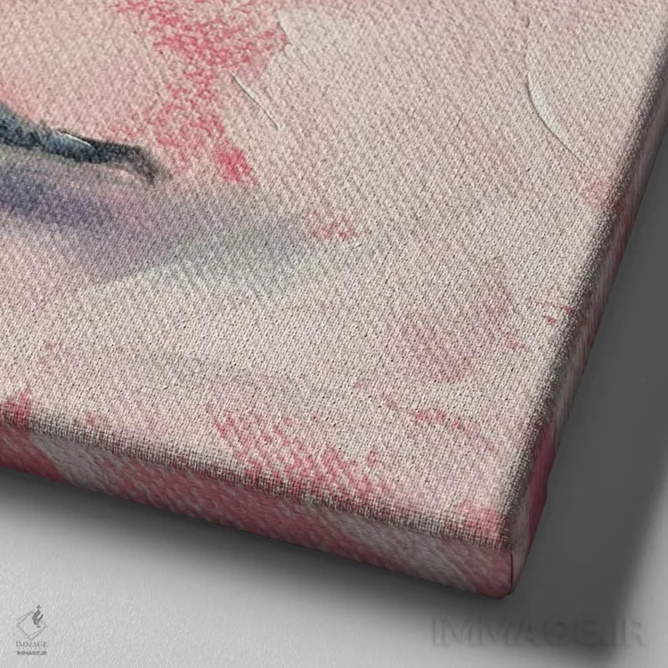 تابلو مهربان اثر ایرینا خورت - نمای نزدیک بافت بوم