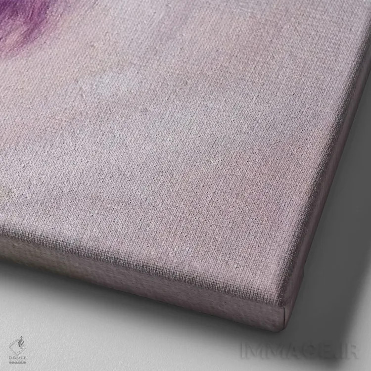 تابلو در صورتی اثر ایرینا خورت - نمای نزدیک بافت بوم