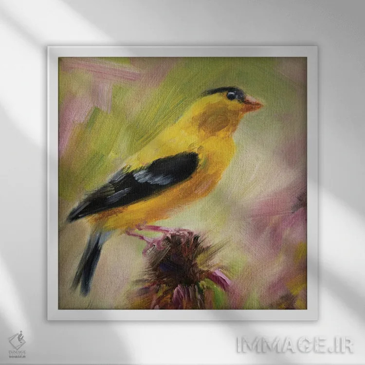 تابلو طلا اثر ایرینا خورت - نمای قابدار سفید