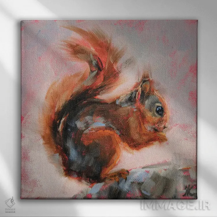 تابلو پرنشاط اثر ایرینا خورت - نمای روبهرو روی دیوار