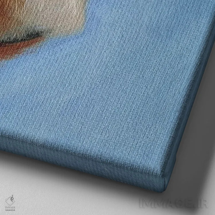 تابلو بیایید کمی خوش بگذرانیم اثر ایرینا خورت - نمای نزدیک بافت بوم