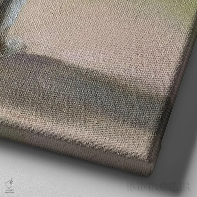 تابلو خرگوش کوچولو اثر ایرینا خورت - نمای نزدیک بافت بوم