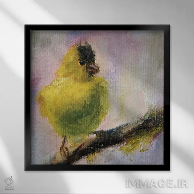 تابلو دعوت اثر ایرینا خورت - نمای قابدار مشکی