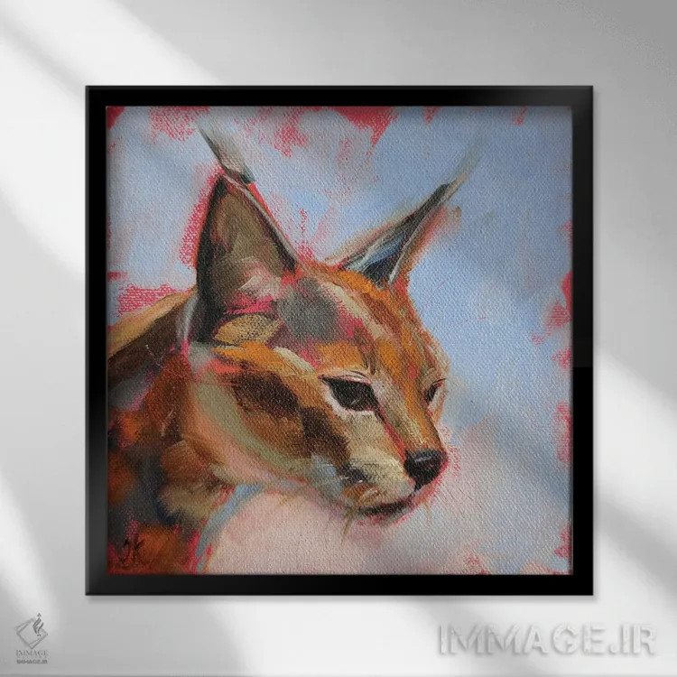 تابلو شکار اثر ایرینا خورت - نمای قابدار مشکی