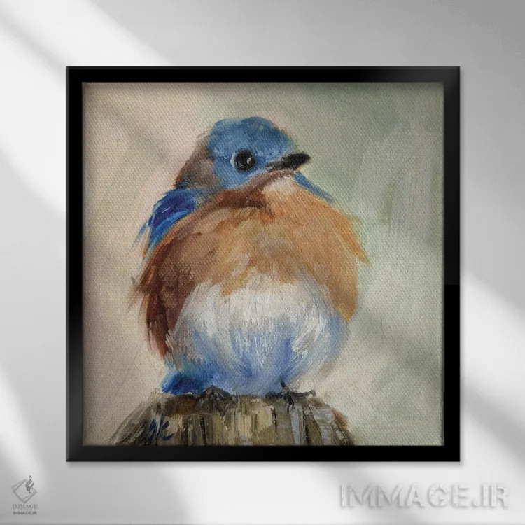 تابلو خودت باش اثر ایرینا خورت - نمای قابدار مشکی