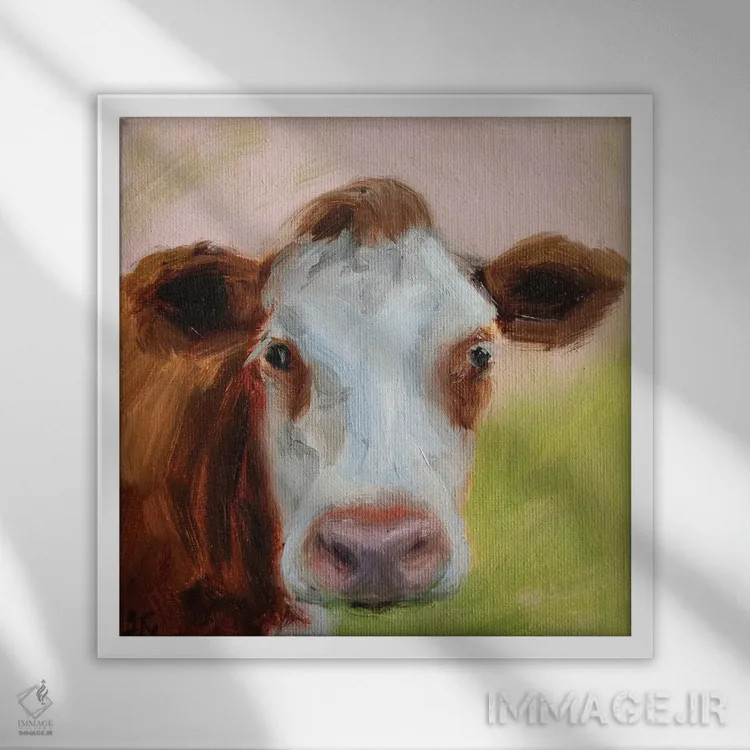 تابلو بینش اثر ایرینا خورت - نمای قابدار سفید