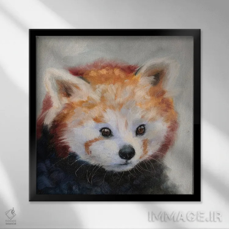 تابلو کنجکاوی ملایم اثر ایرینا خورت - نمای قابدار مشکی