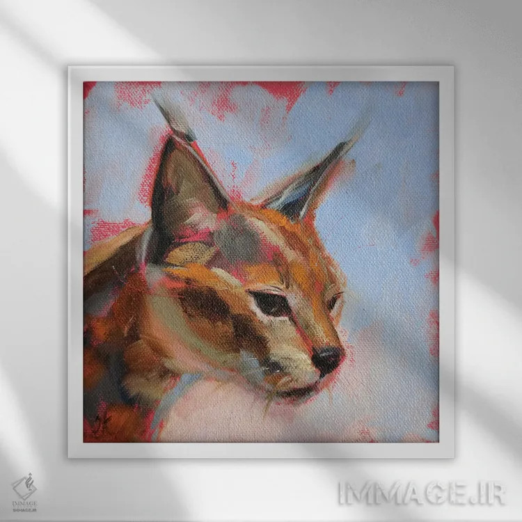 تابلو شکار اثر ایرینا خورت - نمای قابدار سفید