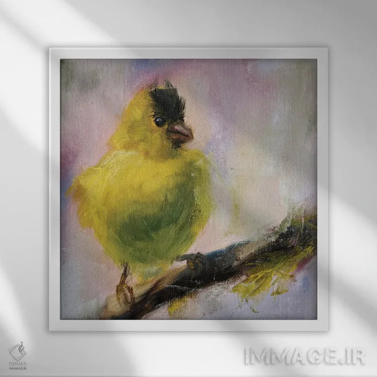 تابلو دعوت اثر ایرینا خورت - نمای قابدار سفید