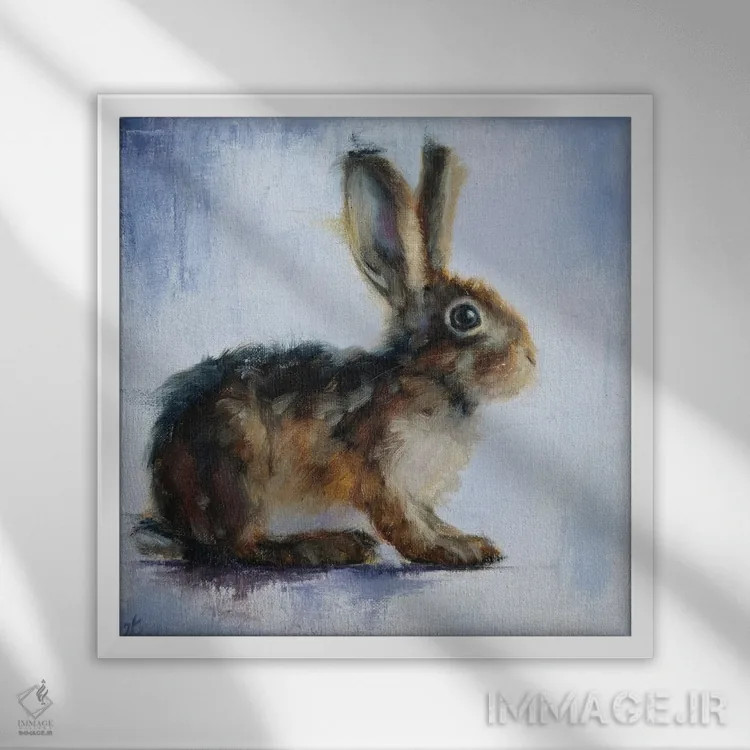 تابلو کودک اثر ایرینا خورت - نمای قابدار سفید