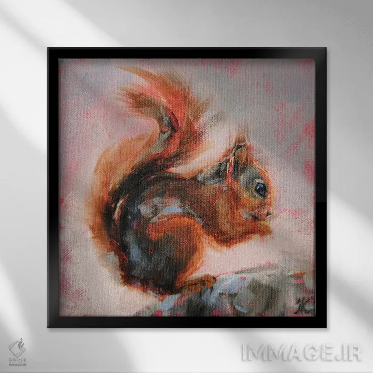 تابلو پرنشاط اثر ایرینا خورت - نمای قابدار مشکی