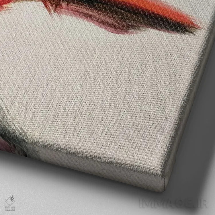 تابلو روز نو اثر ایرینا خورت - نمای نزدیک بافت بوم