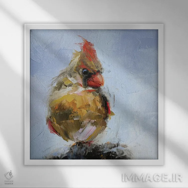 تابلو عشق و مراقبت II اثر ایرینا خورت - نمای قابدار سفید