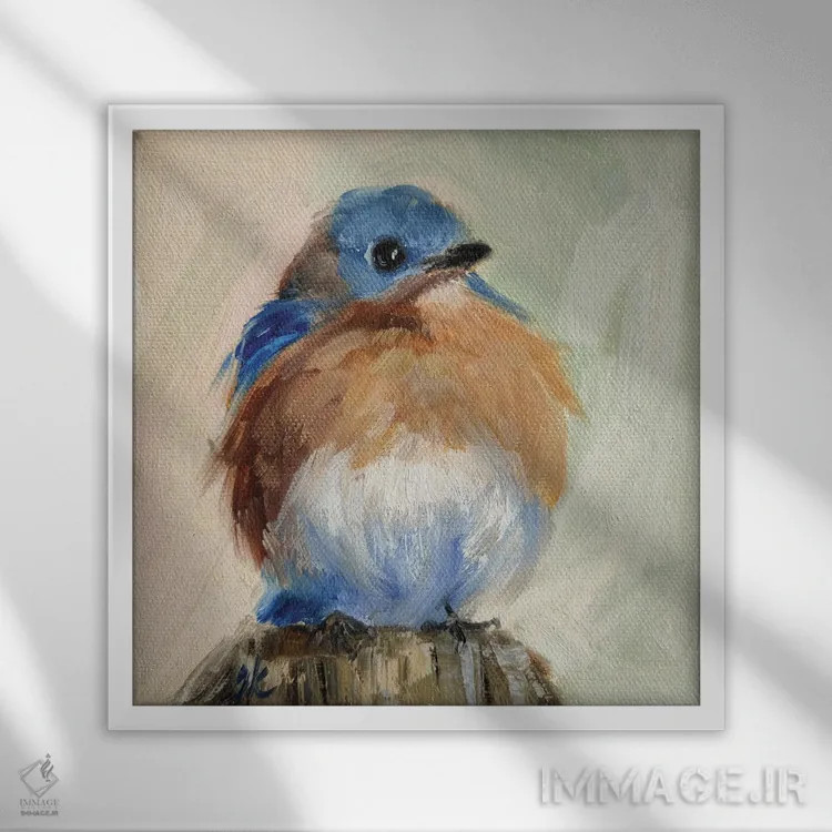 تابلو خودت باش اثر ایرینا خورت - نمای قابدار سفید