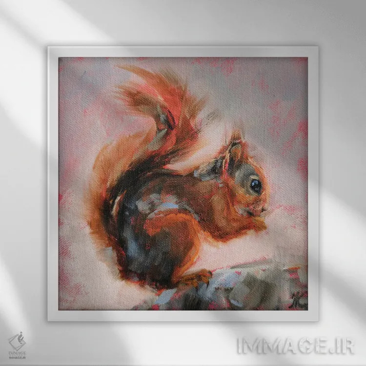 تابلو پرنشاط اثر ایرینا خورت - نمای قابدار سفید