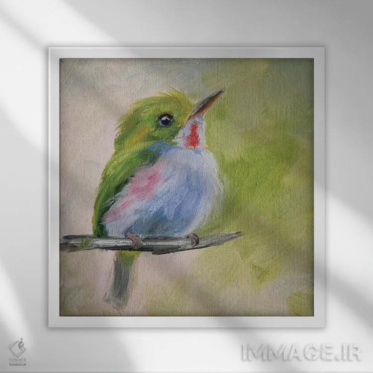 تابلو راه نو اثر ایرینا خورت - نمای قابدار سفید