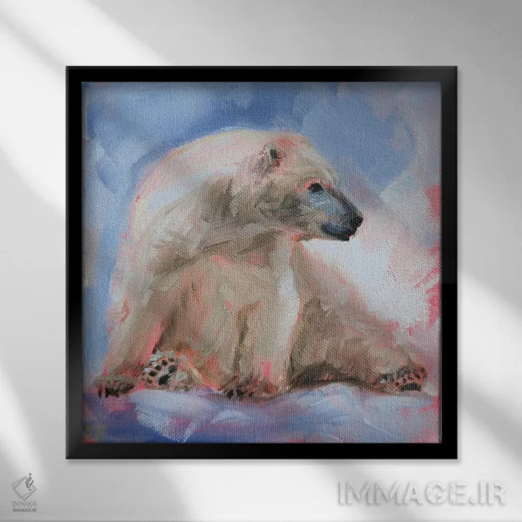 تابلو آرامش داشتن اثر ایرینا خورت - نمای قابدار مشکی