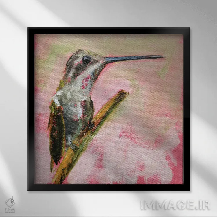 تابلو بازیگوش اثر ایرینا خورت - نمای قابدار مشکی