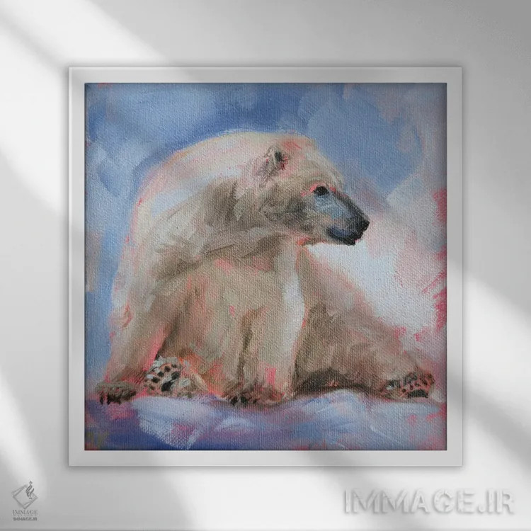 تابلو آرامش داشتن اثر ایرینا خورت - نمای قابدار سفید