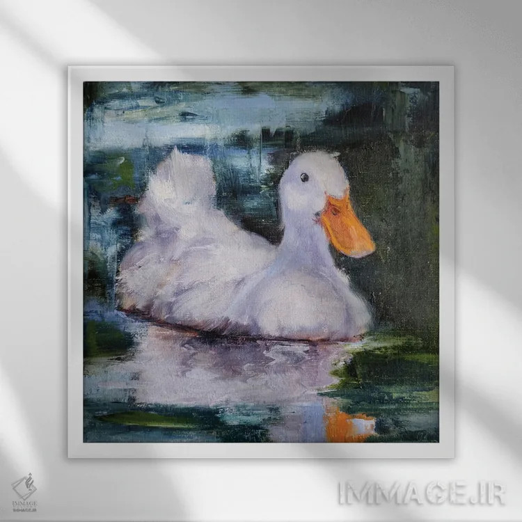 تابلو احترام اثر ایرینا خورت - نمای قابدار سفید