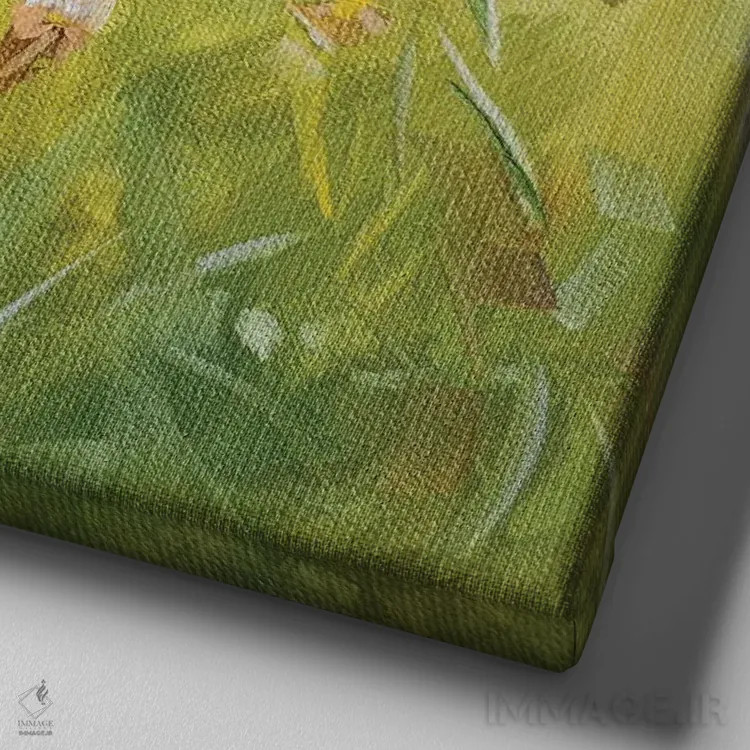 تابلو پایان، آغاز است اثر ایرینا خورت - نمای نزدیک بافت بوم