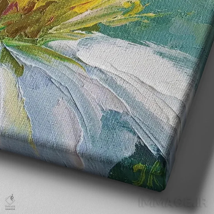 تابلو خوشمزه اثر ایرینا خورت - نمای نزدیک بافت بوم