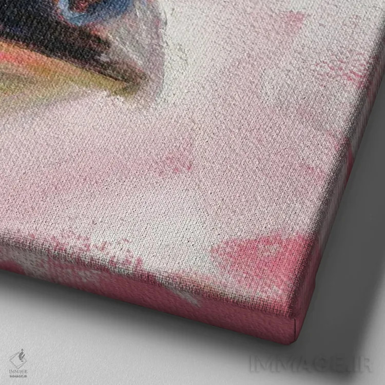 تابلو با من حرف بزن اثر ایرینا خورت - نمای نزدیک بافت بوم