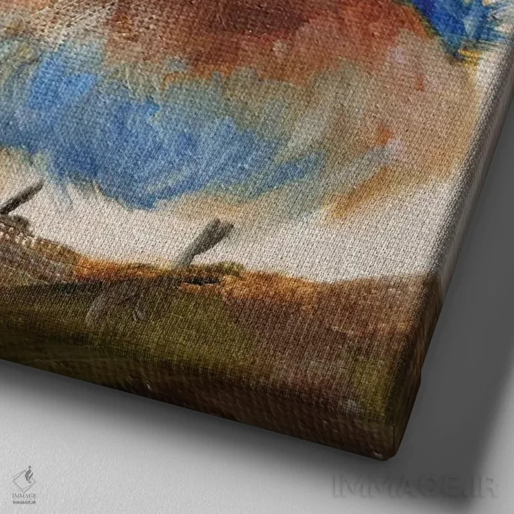 تابلو با هم اثر ایرینا خورت - نمای نزدیک بافت بوم