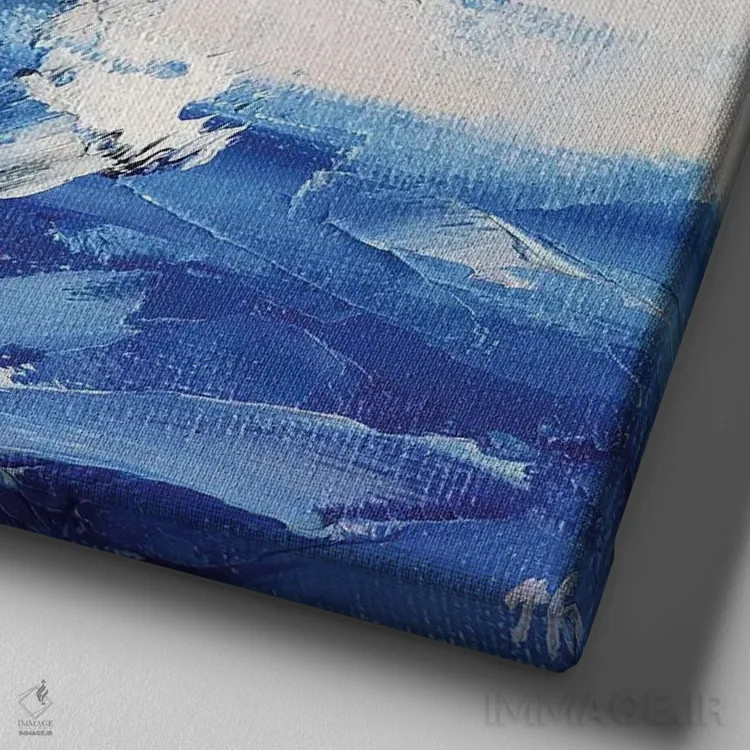 تابلو نسیم اثر ایرینا خورت - نمای نزدیک بافت بوم