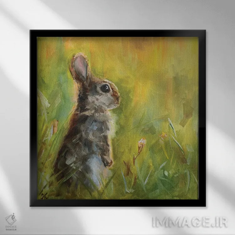 تابلو پایان، آغاز است اثر ایرینا خورت - نمای قابدار مشکی