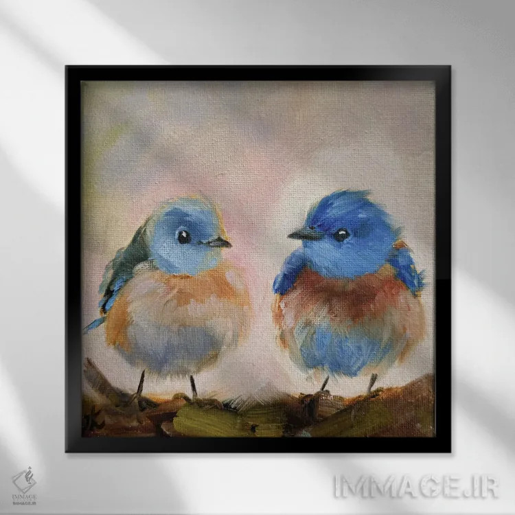 تابلو با هم اثر ایرینا خورت - نمای قابدار مشکی