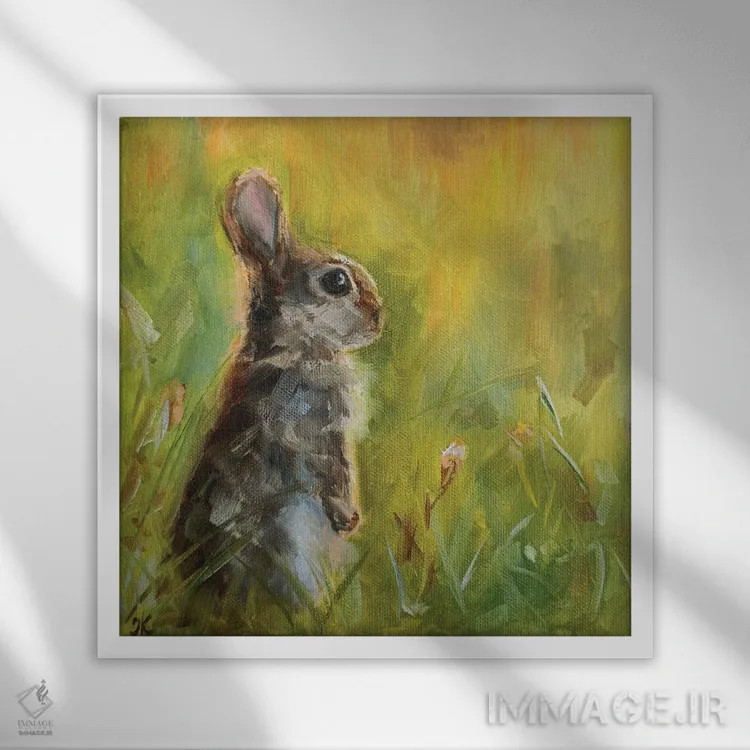 تابلو پایان، آغاز است اثر ایرینا خورت - نمای قابدار سفید