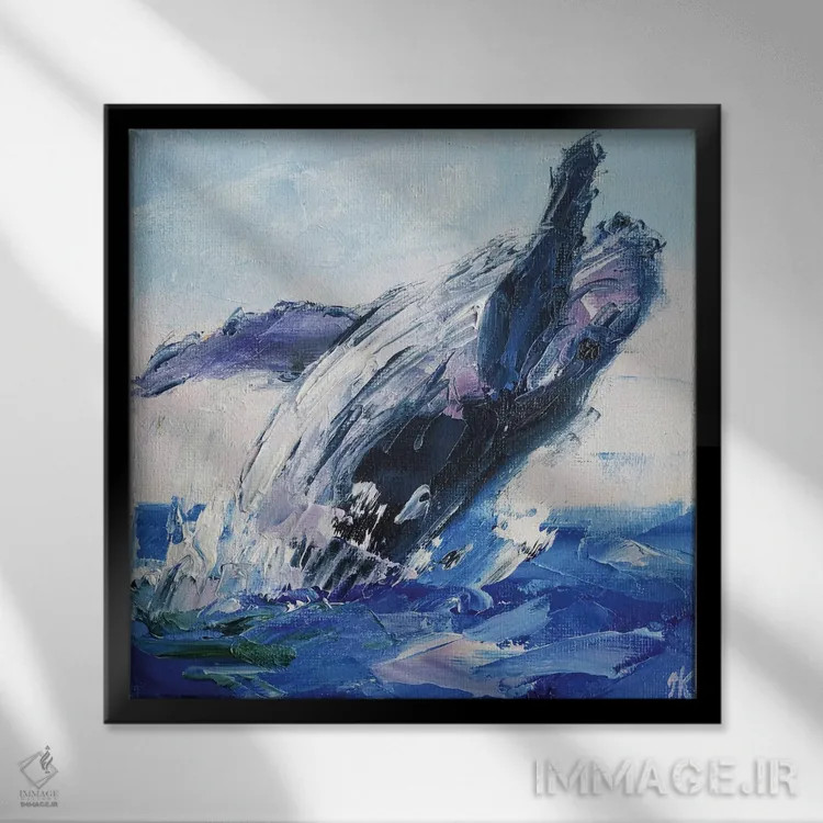 تابلو نسیم اثر ایرینا خورت - نمای قابدار مشکی