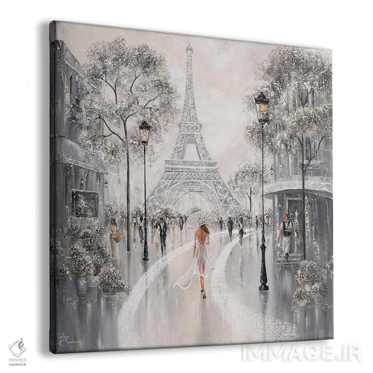 تابلو Flair Of Paris,برج ایفل، رنگوبوی پاریس اثر ایزابیلا کارولِویچ - نمای پرسپکتیو محصول