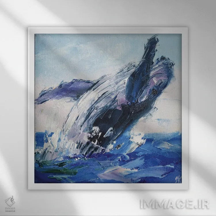 تابلو نسیم اثر ایرینا خورت - نمای قابدار سفید