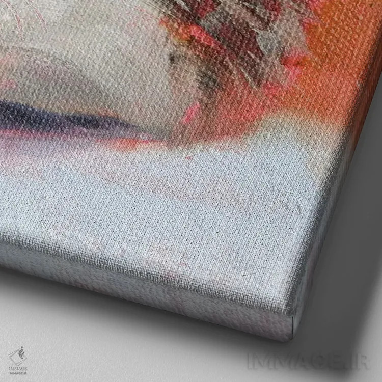 تابلو رفیق اثر ایرینا خورت - نمای نزدیک بافت بوم