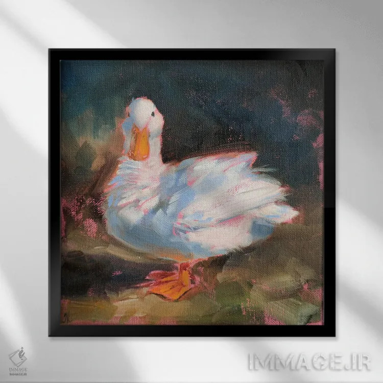 تابلو چه خبر اثر ایرینا خورت - نمای قابدار مشکی