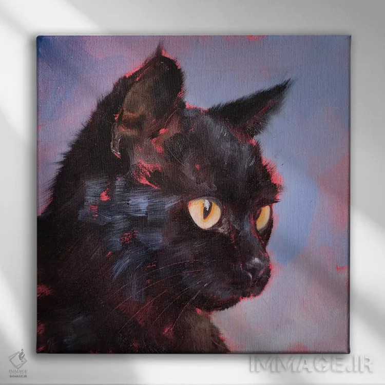 تابلو نگاه کنجکاو اثر ایرینا خورت - نمای روبهرو روی دیوار