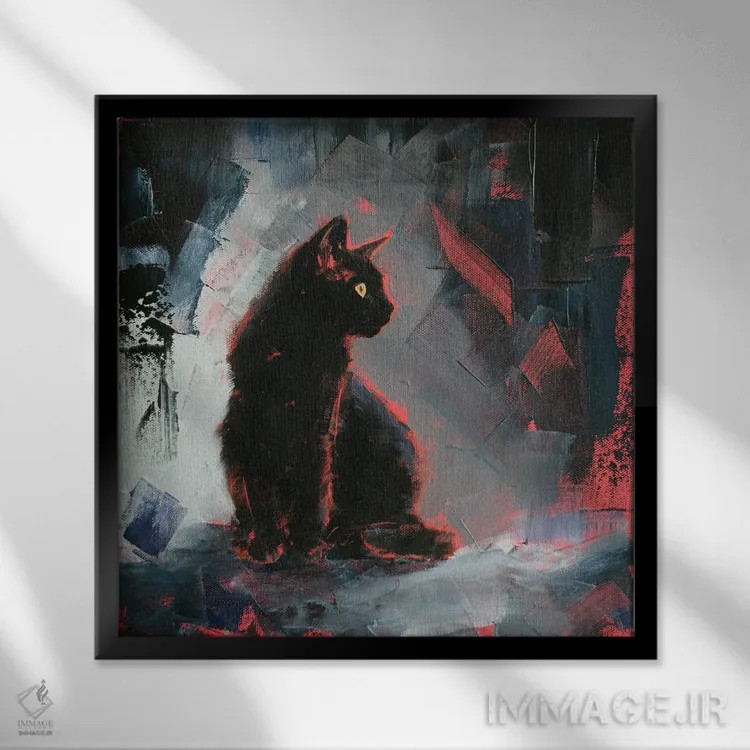 تابلو معما اثر ایرینا خورت - نمای قابدار مشکی