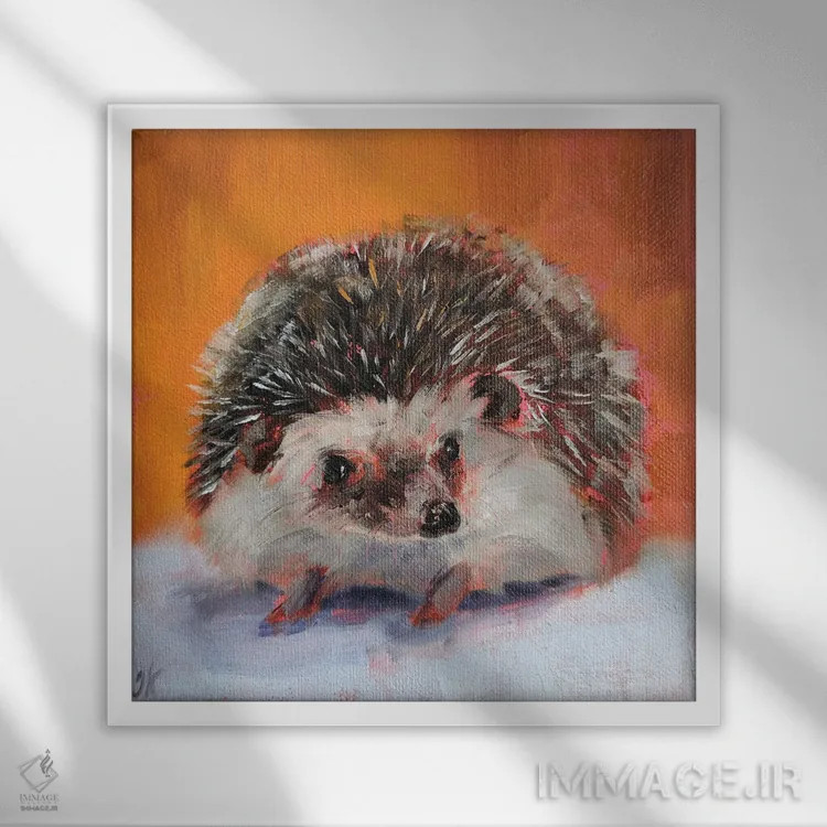 تابلو رفیق اثر ایرینا خورت - نمای قابدار سفید