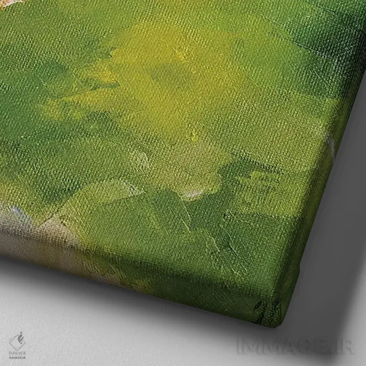 تابلو تبدیل خیال به واقعیت اثر ایرینا خورت - نمای نزدیک بافت بوم