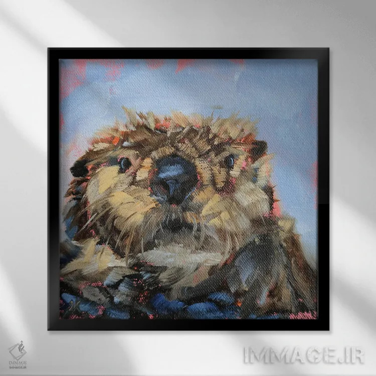 تابلو مشغول اثر ایرینا خورت - نمای قابدار مشکی