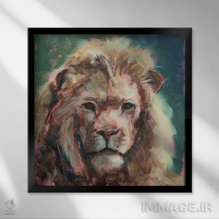 تابلو جوان اثر ایرینا خورت - نمای قابدار مشکی