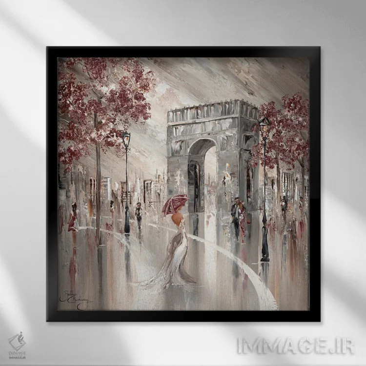 تابلو پاریس باشکوه اثر ایزابیلا کارولِویچ - نمای قابدار مشکی