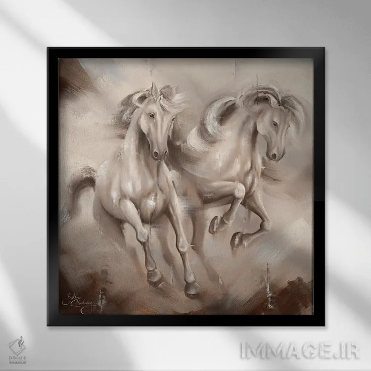 تابلو آزادی اثر ایزابیلا کارولِویچ - نمای قابدار مشکی