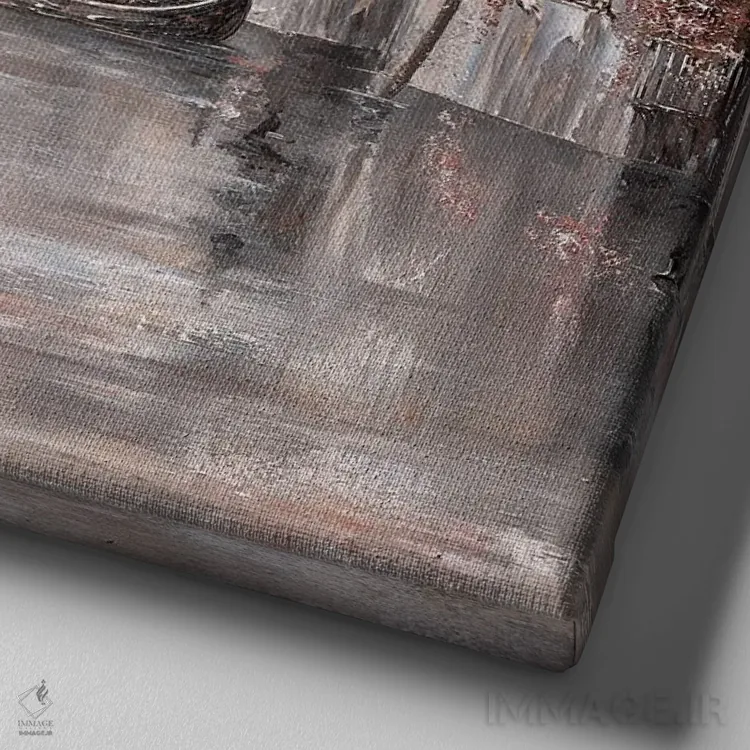 تابلو Venice Charm,ستایششده، جذابیت ونیز اثر ایزابیلا کارولِویچ - نمای نزدیک بافت بوم