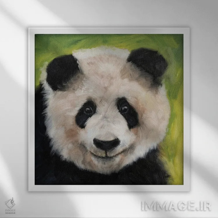 تابلو مهربان اثر ایرینا خورت - نمای قابدار سفید